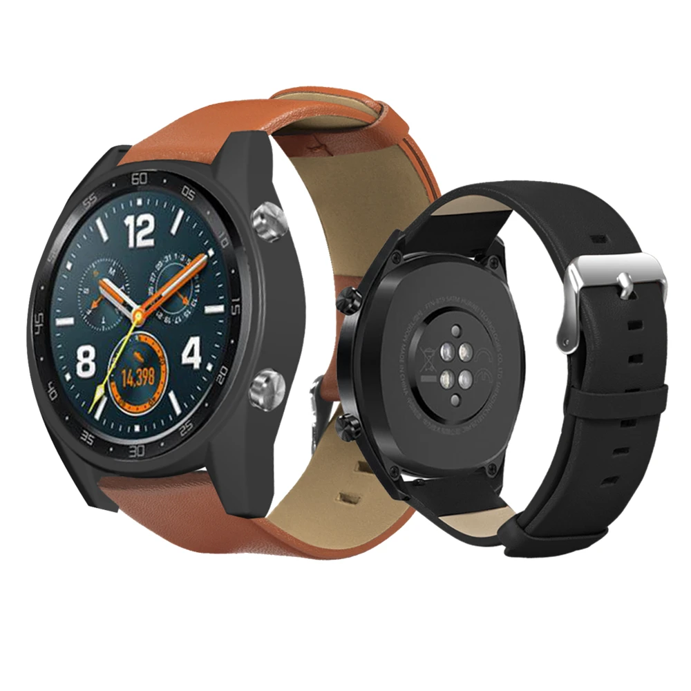 Ремешок кожаный заменяемый для Huawei Watch GT Active, элегантный браслет, аксессуары для Honor Watch Magic, 22 мм 
Ремешок кожаный заменяемый для Huawei Watch GT Active, элегантный браслет, аксессуары для Honor Watch Magic, 22 мм