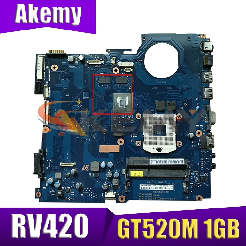 AKEMY для Samsung RV420 Материнская плата ноутбука BA92-08151A BA92-08151B BA41-01610A BA41-01608A GT520M 1 ГБ HM65
AKEMY для Samsung RV420 Материнская плата ноутбука BA92-08151A BA92-08151B BA41-01610A BA41-01608A GT520M 1 ГБ HM65