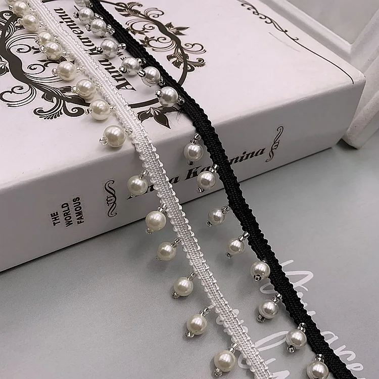 10Yards Pearl Fringe Beaded Lace Trim Garment Dress Tassel Lace Decoration Shoes Ornaments Ethnic Hanging Bead Curtain Sewing
10Yards Pearl Fringe Beaded Lace Trim Garment Dress Tassel Lace Decoration Shoes Ornaments Ethnic Hanging Bead Curtain Sewing