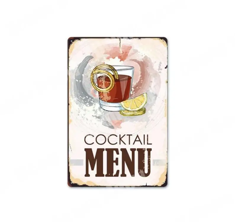 Rectangle Metal Tin Signs Retro Plaque Cafe - Bar Pub Signboard Wall Decor Vintage 30x20CM
Rectangle Metal Tin Signs Retro Plaque Cafe - Bar Pub Signboard Wall Decor Vintage 30x20CM