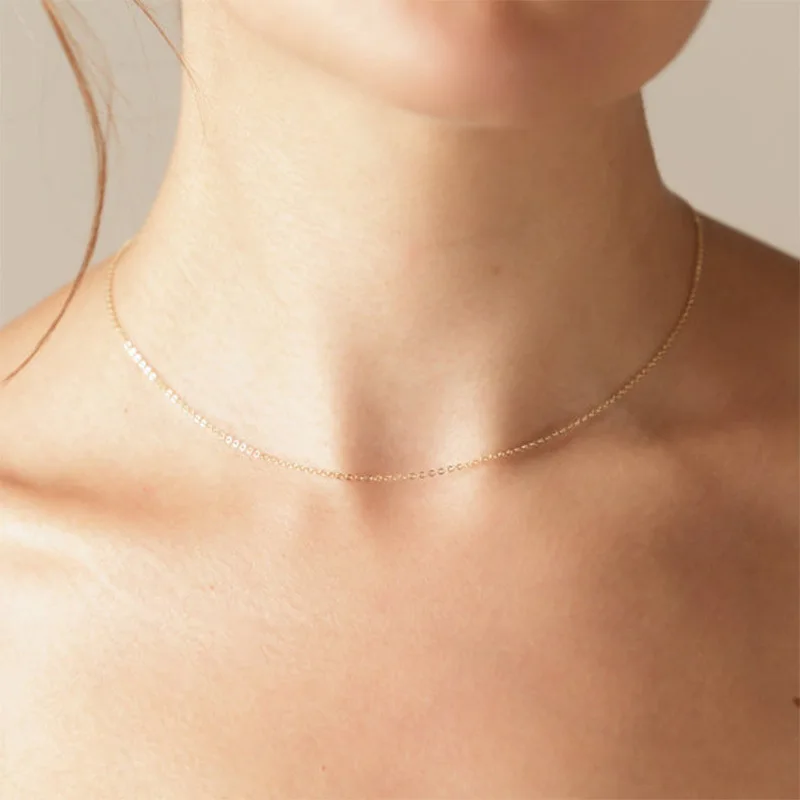 Simple Gold Silver Color Thin Necklace Ladies Minimalist Metal Clavicle Chain Necklaces for Women Fashion Neck Body Jewelry
Simple Gold Silver Color Thin Necklace Ladies Minimalist Metal Clavicle Chain Necklaces for Women Fashion Neck Body Jewelry