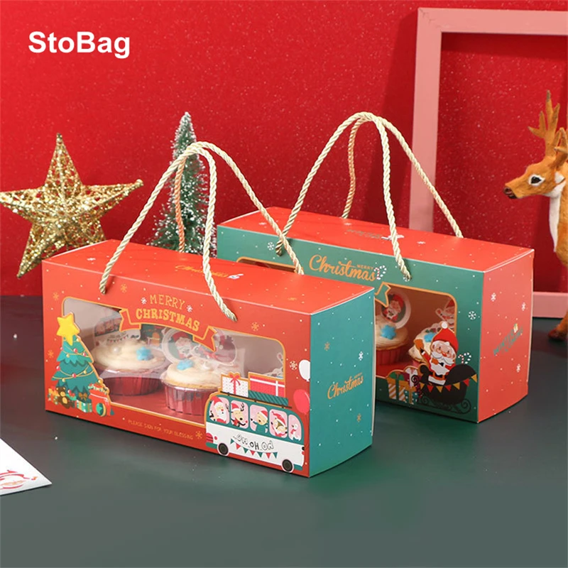 StoBag 5pcs Merry Christmas Cupcake Packaging Handle Box With Clear Window Party Handmade Cake Dessert Kids Favors Red Boxes
StoBag 5pcs Merry Christmas Cupcake Packaging Handle Box With Clear Window Party Handmade Cake Dessert Kids Favors Red Boxes