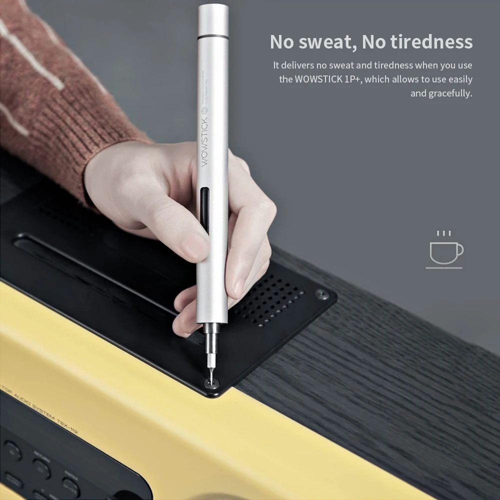Aluminium Body WOWSTICK 1P+ Electric Screwdriver 150RPM with 20Pcs Bits Repair Tool Kits for Glasses/Smartphone/Computer/Shaver
Aluminium Body WOWSTICK 1P+ Electric Screwdriver 150RPM with 20Pcs Bits Repair Tool Kits for Glasses/Smartphone/Computer/Shaver