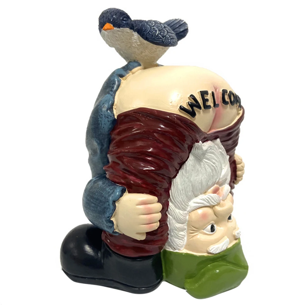 Funny Welcome Gnome With Bird Statue Garden Decoration Outdoor Decorative Prank Dwarf Resin Doll Craft Entrance Sculpture
Funny Welcome Gnome With Bird Statue Garden Decoration Outdoor Decorative Prank Dwarf Resin Doll Craft Entrance Sculpture