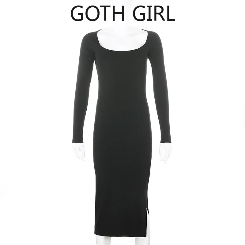 Goth Girl 2020 Wish New Autumn Women's Fashion Sexy Split Knit Slim Temperament Long Skirt Gothic Dress Sheath
Goth Girl 2020 Wish New Autumn Women's Fashion Sexy Split Knit Slim Temperament Long Skirt Gothic Dress Sheath