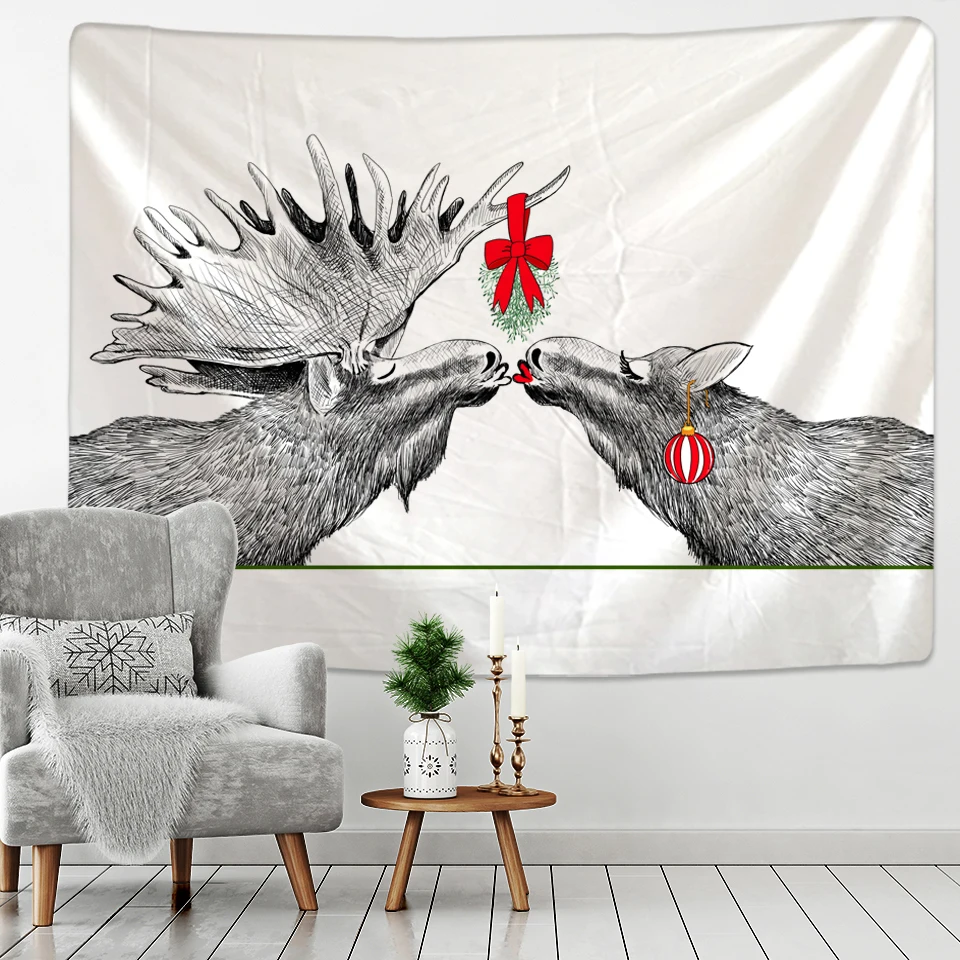 Christmas animal fantasy scene tapestry home decoration wall tapestry Bohemian Hippie large size tapestry
Christmas animal fantasy scene tapestry home decoration wall tapestry Bohemian Hippie large size tapestry