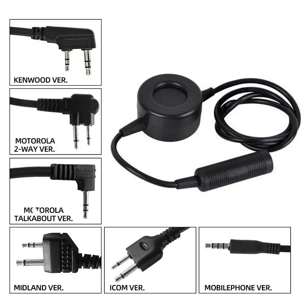 TCI PTT push-to-talk Военная Гарнитура walkie-talkie аксессуар адаптер для шумоподавления
