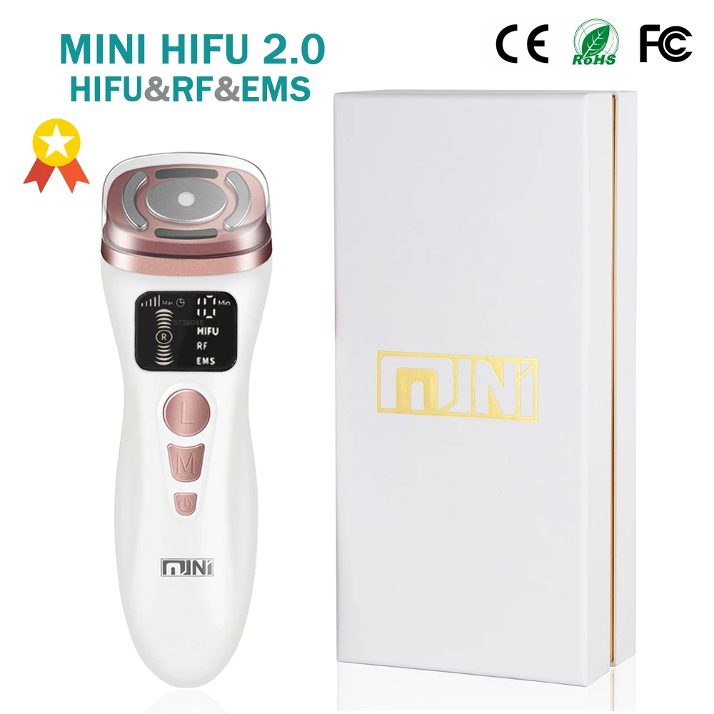 

Мини-аппарат HIFU, ультразвуковой радиочастотный прибор для подтяжки лица, подтяжки и подтяжки кожи, продукт для ухода за кожей и морщин