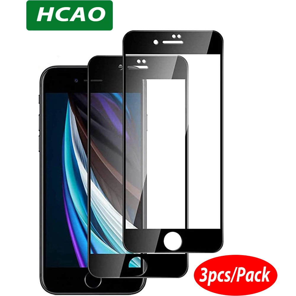 3шт./упак. HCAO для iphone SE 2020 закаленное стекло 8 Защита экрана 7 6s стекло|Защитные