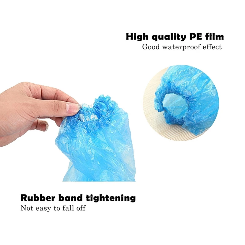 30 Pairs Disposable Shoe Covers Blue Protection Rain Shoes and Boots Cover Plastic Long Shoe Cover Clear Waterproof Anti-Slip Ov
30 Pairs Disposable Shoe Covers Blue Protection Rain Shoes and Boots Cover Plastic Long Shoe Cover Clear Waterproof Anti-Slip Ov