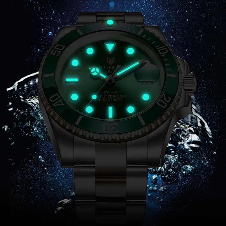 2022 Green Men Watches Top Brand Luxury Sapphire Watch Waterproof Automatic Mechanical Watch Mens Fashion Sport 316L Steel Clock
2022 Green Men Watches Top Brand Luxury Sapphire Watch Waterproof Automatic Mechanical Watch Mens Fashion Sport 316L Steel Clock