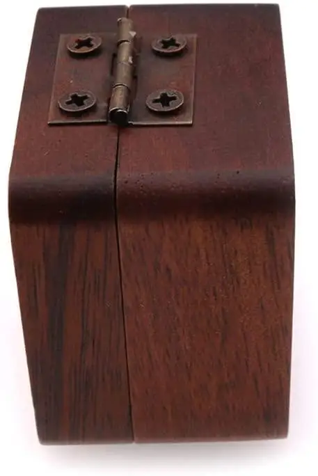 

Solid Wood Guitar Pick Box Black Walnut Case Holder Organizer for Guitarist Musician Gift 3 picks Stringed Musical Instruments