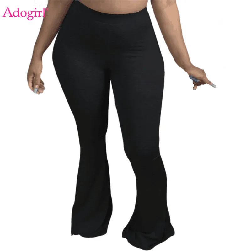 Adogirl 2020 Autumn Women Solid Flare Pants S-4XL Plus Size Female Boot Cut Trousers High Waist Tights Bell Bottom Pants Clothes
Adogirl 2020 Autumn Women Solid Flare Pants S-4XL Plus Size Female Boot Cut Trousers High Waist Tights Bell Bottom Pants Clothes