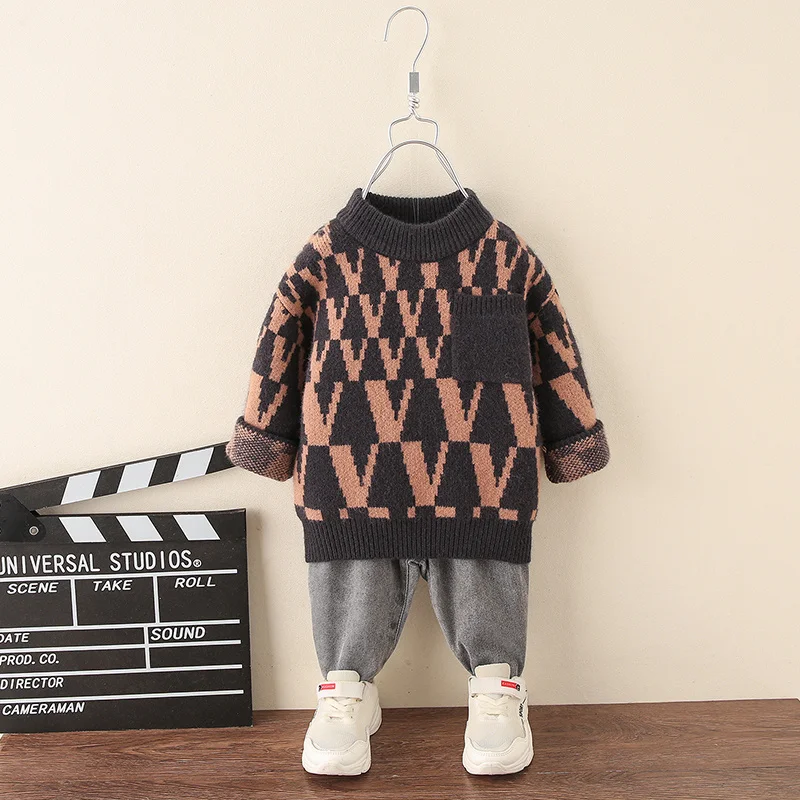 Children's Clothing Boys and Girls Cashmere Warm Sweater Children's V-shaped Female Pullover Sweater Children's Winter Sweater
Children's Clothing Boys and Girls Cashmere Warm Sweater Children's V-shaped Female Pullover Sweater Children's Winter Sweater