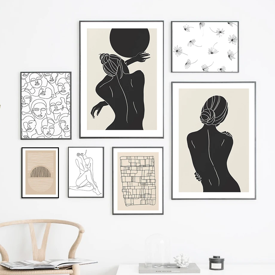 Abstract Line Girl Curve Geometry Flower Wall Art Canvas Painting Nordic Posters And Prints Wall Pictures For Living Room Decor
Abstract Line Girl Curve Geometry Flower Wall Art Canvas Painting Nordic Posters And Prints Wall Pictures For Living Room Decor