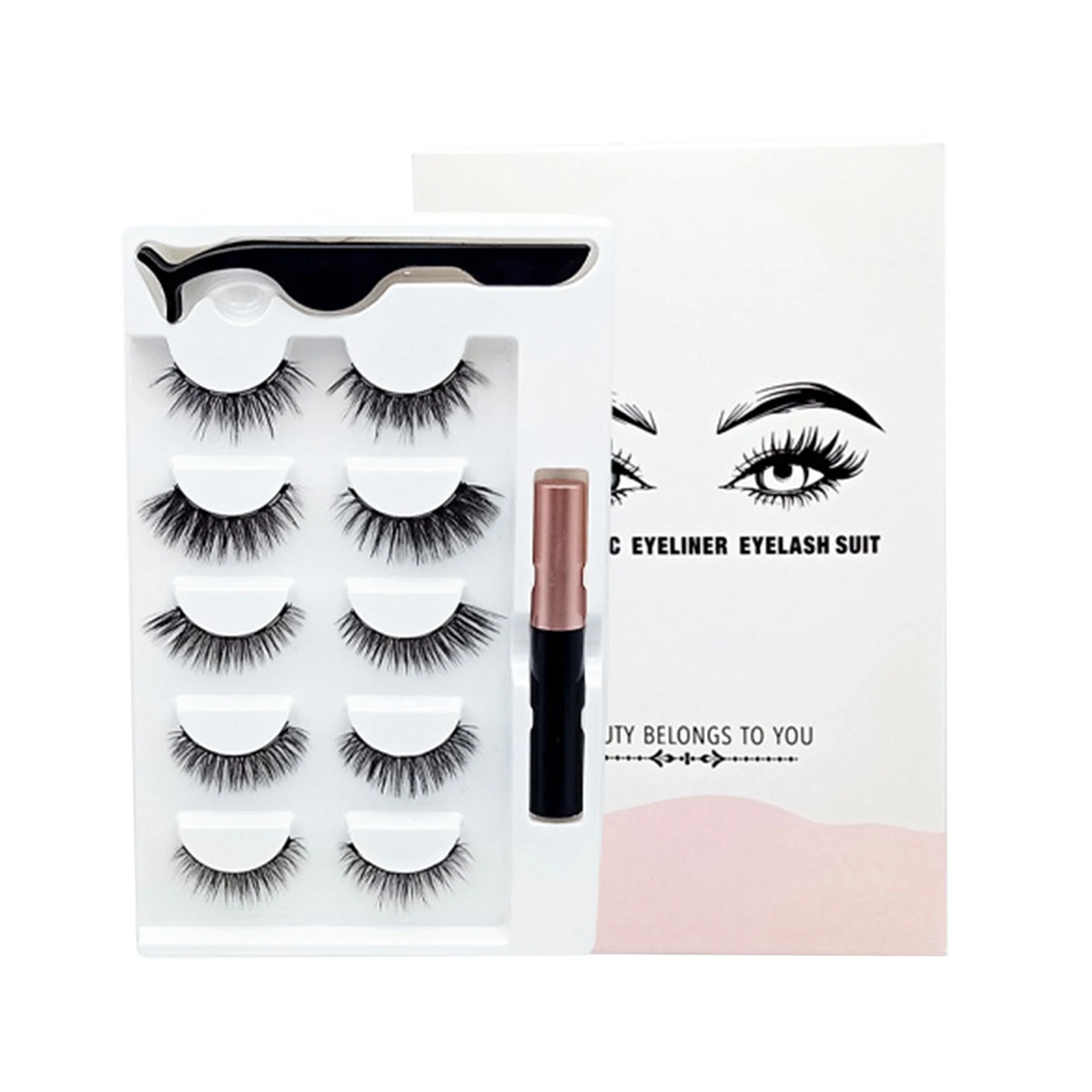5 Pairs Magnetic Eyelashes Eyeliner Magnet Natural Short Magnetic False Lashes Set Magnetic Eyeliner Tweezer Makeup Tool Set
5 Pairs Magnetic Eyelashes Eyeliner Magnet Natural Short Magnetic False Lashes Set Magnetic Eyeliner Tweezer Makeup Tool Set