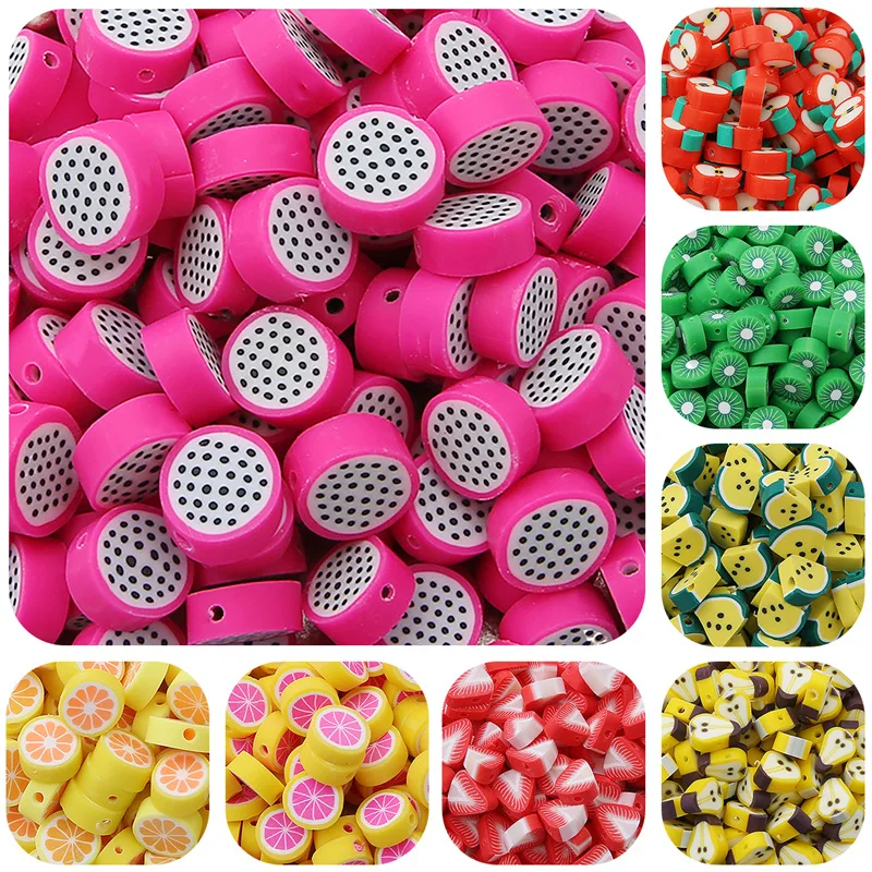 30pcs/Lot 10mm Clay Beads Polymer Mixed Colors Fruit Shape Clay Spacer Clay Beads For Jewelry Making DIY Handmade Accessories
30pcs/Lot 10mm Clay Beads Polymer Mixed Colors Fruit Shape Clay Spacer Clay Beads For Jewelry Making DIY Handmade Accessories