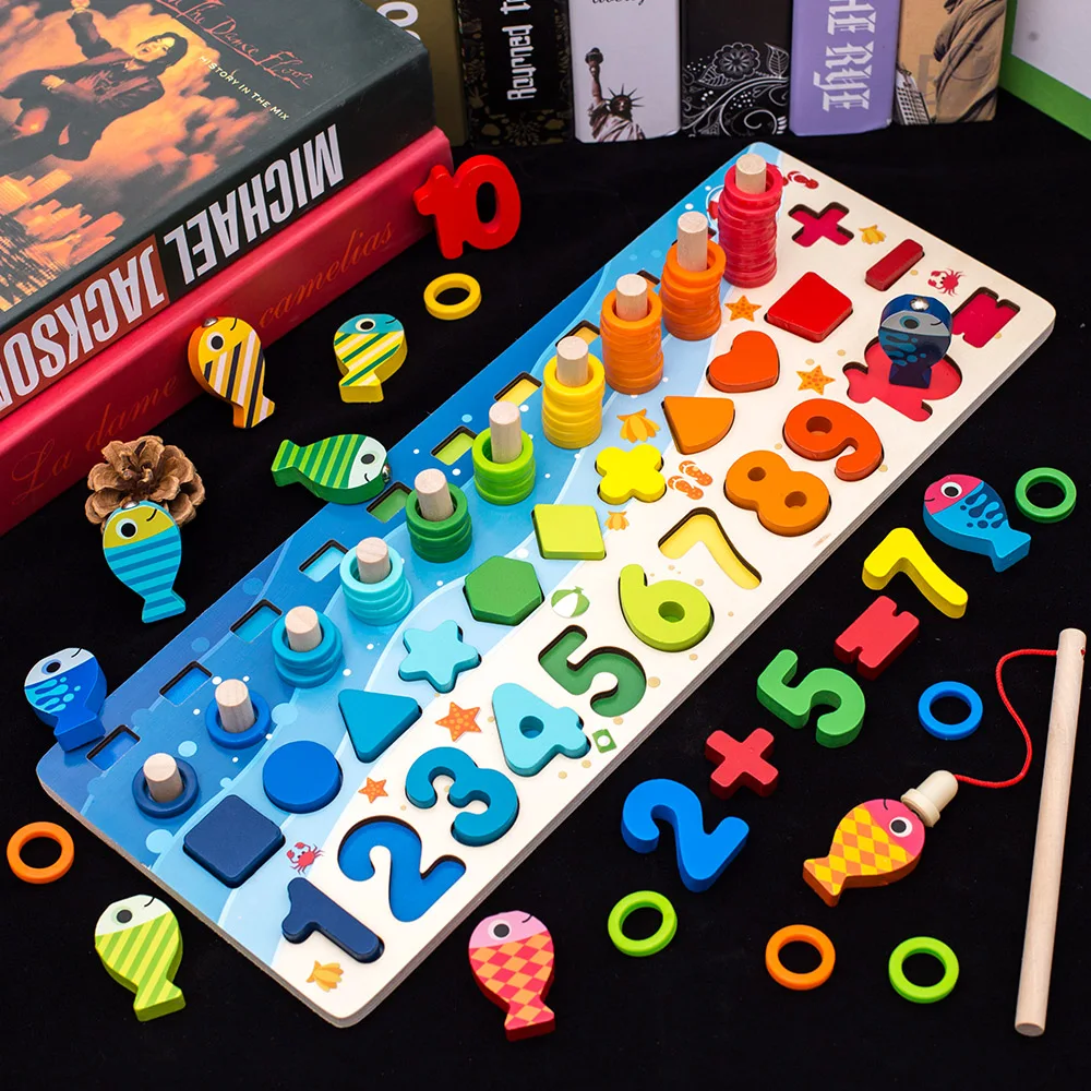 Montessori Educational Wooden Toys Children Busy Board Math Fishing Children's Wooden Preschool Montessori Toy Counting Geometry
Montessori Educational Wooden Toys Children Busy Board Math Fishing Children's Wooden Preschool Montessori Toy Counting Geometry