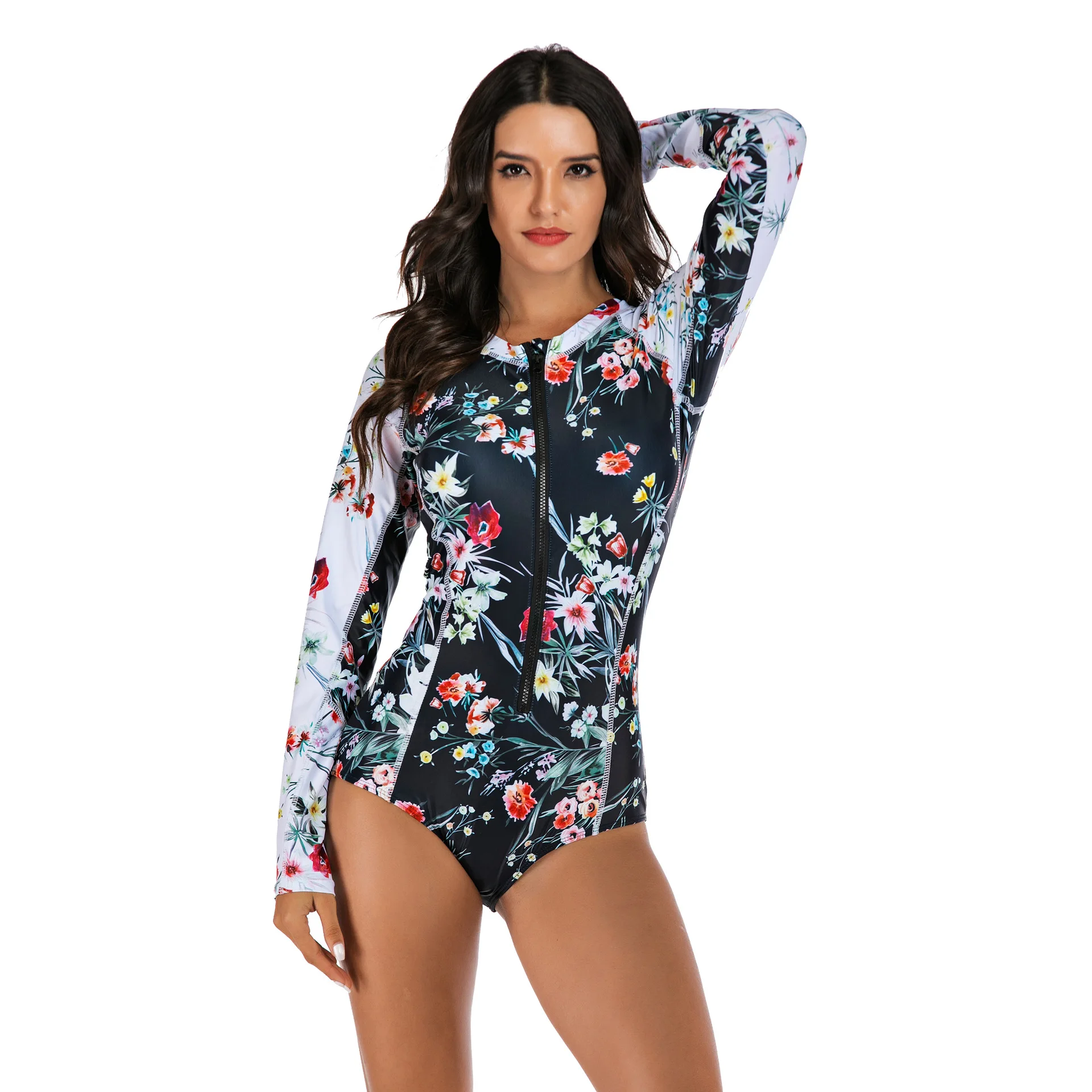 One Piece Swimsuit Swimwear Women Long Sleeve rashguard Monokini surfing Swimming Suit For Ladies Beach Wear Bathing Suit
One Piece Swimsuit Swimwear Women Long Sleeve rashguard Monokini surfing Swimming Suit For Ladies Beach Wear Bathing Suit