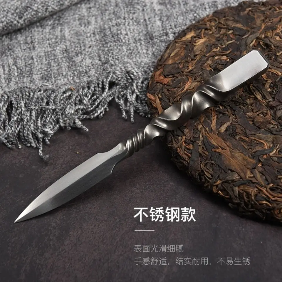 Hand Prying Tea Knife Stainless Steel Needle Cutters Cone Black Tea Cake Pu'er Set Spare Parts Tea Set Accessories Teaware
Hand Prying Tea Knife Stainless Steel Needle Cutters Cone Black Tea Cake Pu'er Set Spare Parts Tea Set Accessories Teaware