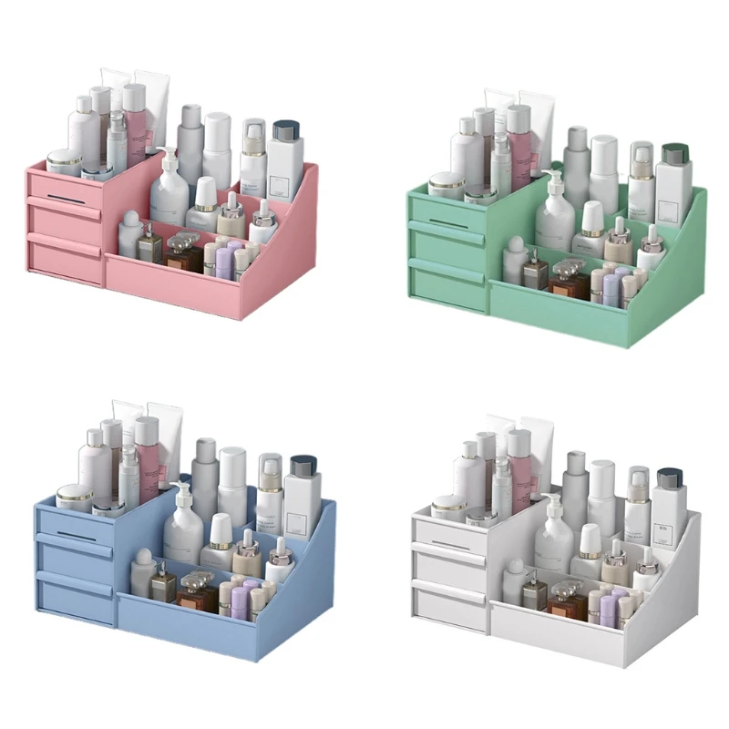 Makeup Organizer Box Plastic Cosmetic Holders Drawers Container Storage Drawer Countertop Display Case
Makeup Organizer Box Plastic Cosmetic Holders Drawers Container Storage Drawer Countertop Display Case