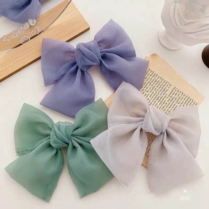 Decai Woman Organza Solid Big Bow Hairpins Women Hair Accessories Girls Hair Clips Headwear Ornaments Bowknot Barrettes
Decai Woman Organza Solid Big Bow Hairpins Women Hair Accessories Girls Hair Clips Headwear Ornaments Bowknot Barrettes