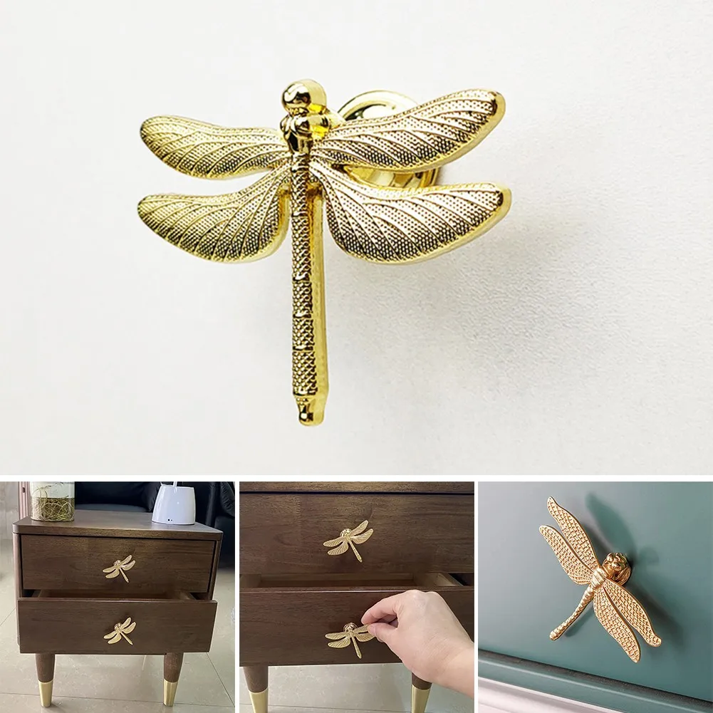 Dragonfly Cabinet Pull Handle Door Drawer Gold Knob Cupboard Wardrobe Dresser Metal Copper Kitchen Furniture Hardware Home Decor
Dragonfly Cabinet Pull Handle Door Drawer Gold Knob Cupboard Wardrobe Dresser Metal Copper Kitchen Furniture Hardware Home Decor