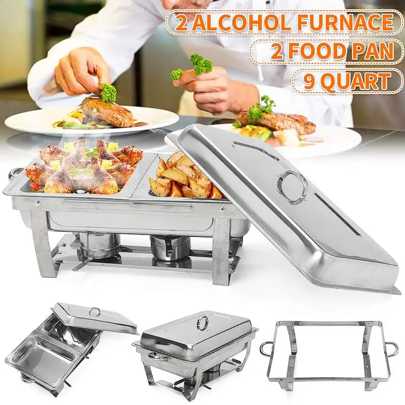 NEW Foldable Chafing Dish Buffet Stoves Caterer Food Warmer Tray Dinner Serving Stainless Steel Simple Removal Buffet Stove
NEW Foldable Chafing Dish Buffet Stoves Caterer Food Warmer Tray Dinner Serving Stainless Steel Simple Removal Buffet Stove