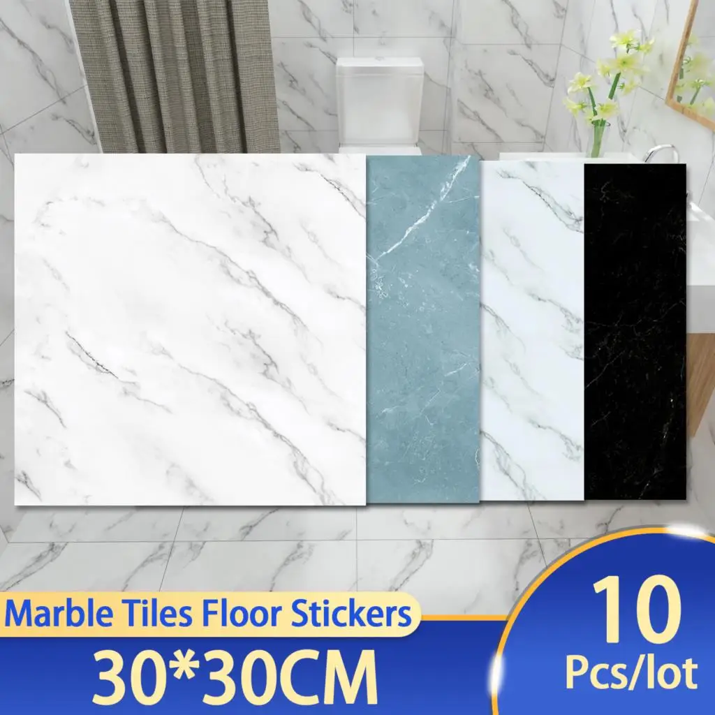 10pcs Wall Sticker Self Adhesive waterproof PVC Tiles Floor Stickers Marble Bathroom living room Bedroom Ground Thick Wallpapers
10pcs Wall Sticker Self Adhesive waterproof PVC Tiles Floor Stickers Marble Bathroom living room Bedroom Ground Thick Wallpapers