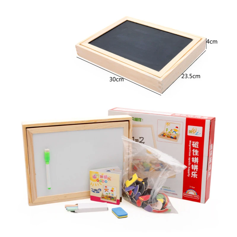 Kids Magnetic 3D Puzzle Jigsaw Thinking Game Baby Montessori Learning Ealy Educational Wooden Drawing Board Toys for Children
Kids Magnetic 3D Puzzle Jigsaw Thinking Game Baby Montessori Learning Ealy Educational Wooden Drawing Board Toys for Children