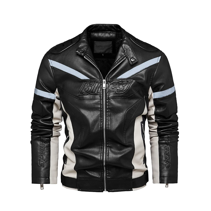 2021 New Men's Leather Jacket Reflective Cool Zipper Fleece Warm Coats Male Windbreaker Motorcycle Biker PU Jacket Plus Size
2021 New Men's Leather Jacket Reflective Cool Zipper Fleece Warm Coats Male Windbreaker Motorcycle Biker PU Jacket Plus Size