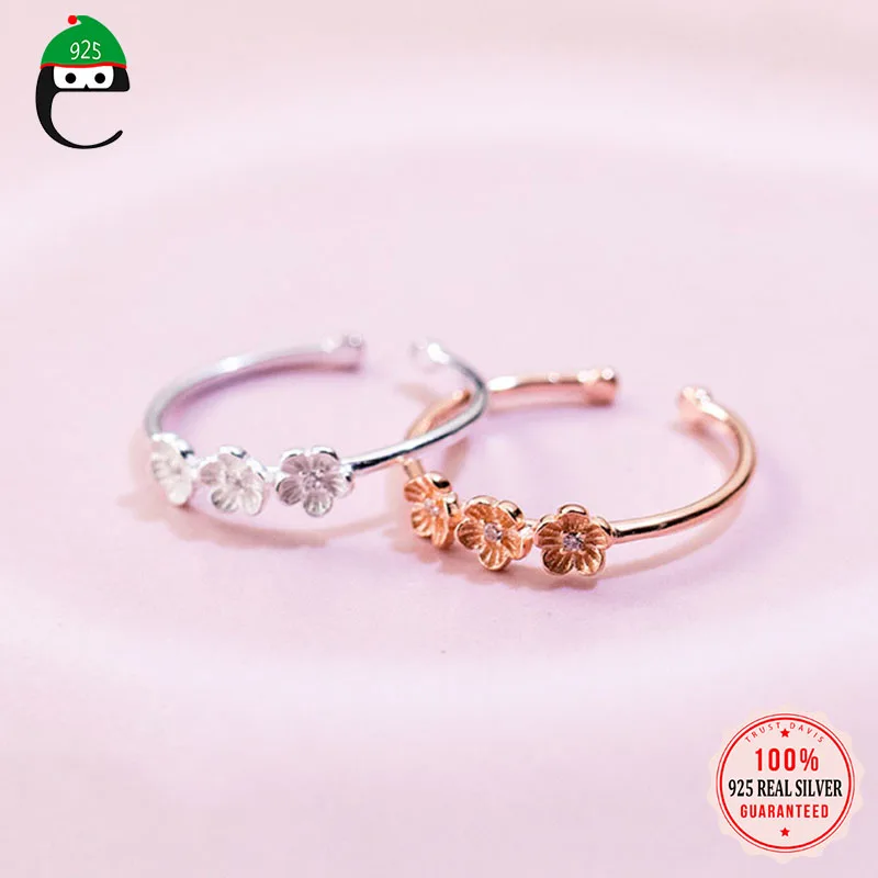 ElfoPlataSi Authentic 925 Sterling Silver Sweet Minimalist Flower Opening Ring For Fashion Women Wedding Fine Jewelry Gift DD718
ElfoPlataSi Authentic 925 Sterling Silver Sweet Minimalist Flower Opening Ring For Fashion Women Wedding Fine Jewelry Gift DD718