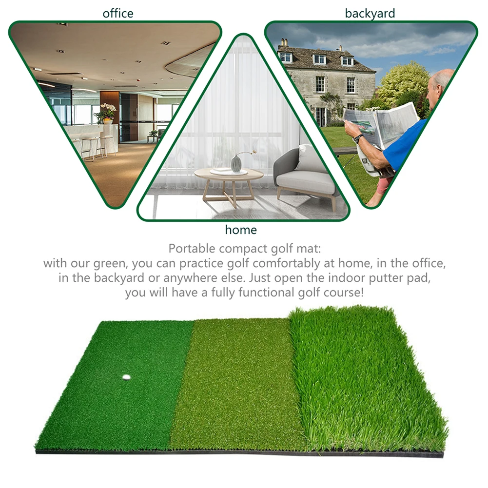 Outdoor Putter Grass Pad Golf Swing Exerciser Mat Multi-function with Tee Holder for Easy Safety Exercise Accessories
Outdoor Putter Grass Pad Golf Swing Exerciser Mat Multi-function with Tee Holder for Easy Safety Exercise Accessories