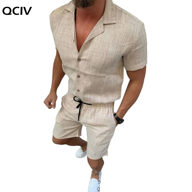 Summer clothes men's 2 pieces sets Casual shorts and Short-sleeved t shirt men breathable Slim Fit V neck linen suits new
Summer clothes men's 2 pieces sets Casual shorts and Short-sleeved t shirt men breathable Slim Fit V neck linen suits new