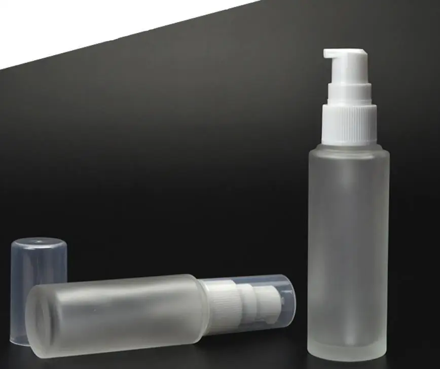 30ML 50ML Clear Frosted Matte Glass Lotion Bottle With White Lotion Pump Cosmetic Empty Refillable Travel Bottle 100pcs SN1043
30ML 50ML Clear Frosted Matte Glass Lotion Bottle With White Lotion Pump Cosmetic Empty Refillable Travel Bottle 100pcs SN1043