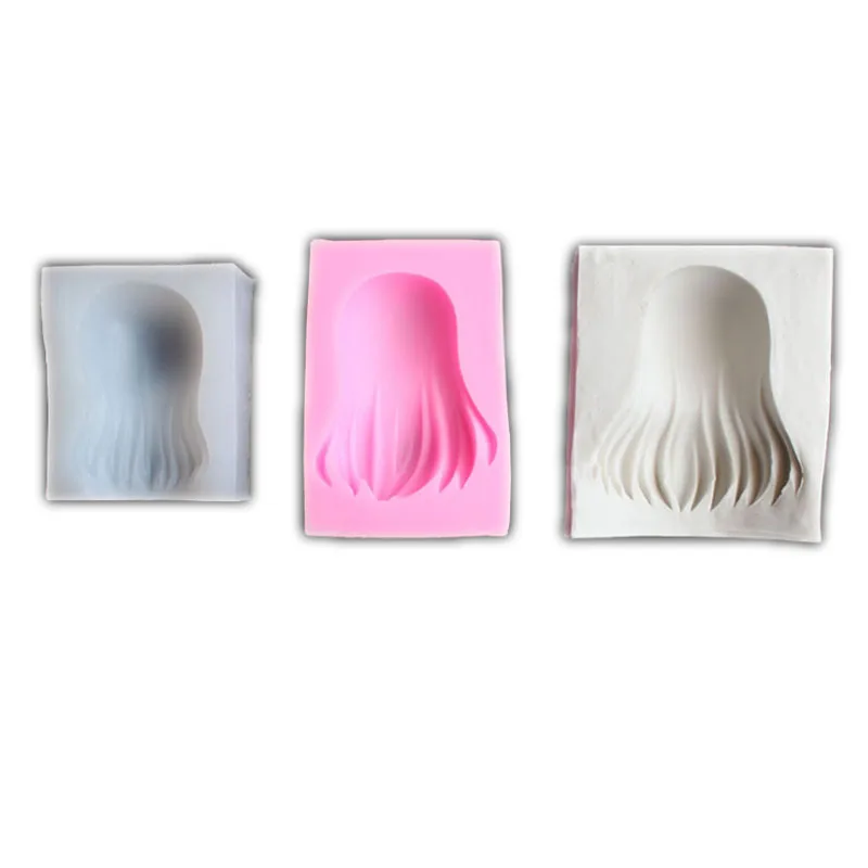 Hair Shape silicone mold soft pottery anime character hairstyle making bangs long and short hair fondant model
Hair Shape silicone mold soft pottery anime character hairstyle making bangs long and short hair fondant model
