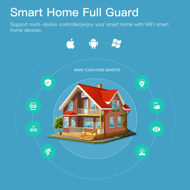 Tuya Home Alarm Door Window Sensor Home indoor Security System Detector Smart Life App Remote Control And ZigBee Gateway
Tuya Home Alarm Door Window Sensor Home indoor Security System Detector Smart Life App Remote Control And ZigBee Gateway