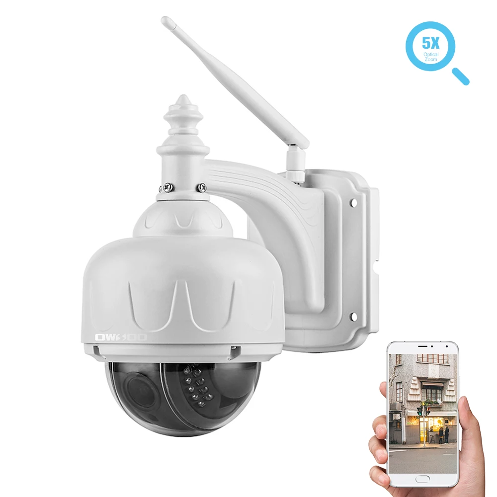 OWSOO Security Camera WiFi IP Camera Surveillance Outdoor Monitor Two Way Audio PTZ & Night Vision TF Card Optical Zoom Lens
OWSOO Security Camera WiFi IP Camera Surveillance Outdoor Monitor Two Way Audio PTZ & Night Vision TF Card Optical Zoom Lens
