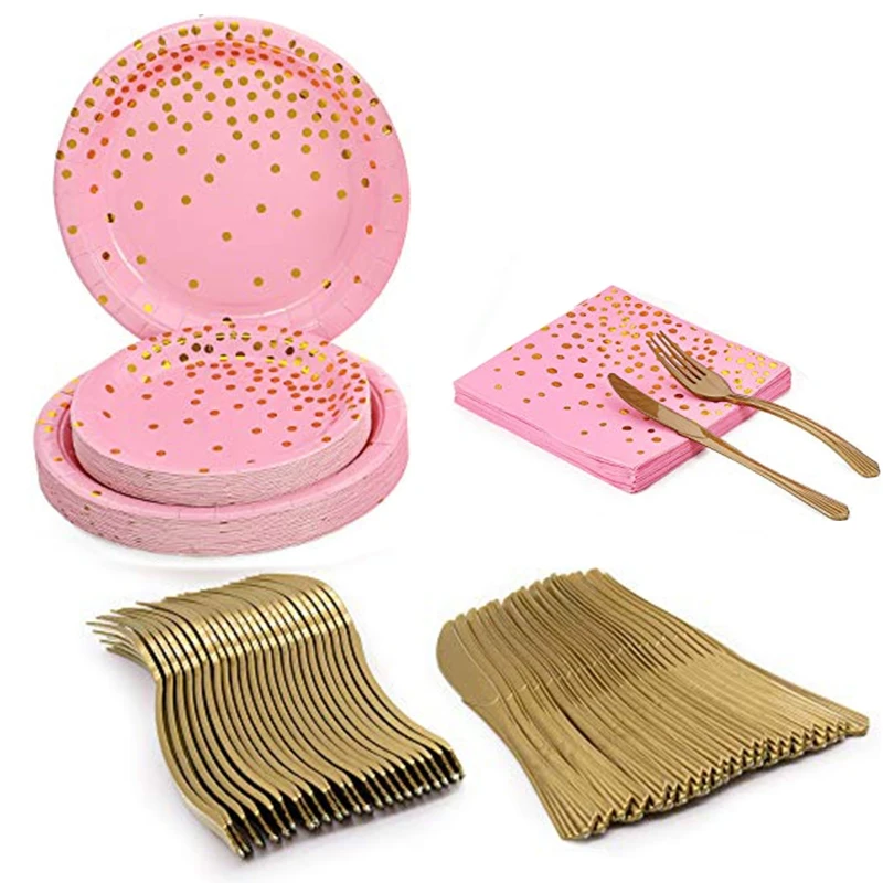 120pcs Disposable Dinnerware Set Tableware Party Supplies 24 Guests Dinner Plate
120pcs Disposable Dinnerware Set Tableware Party Supplies 24 Guests Dinner Plate
