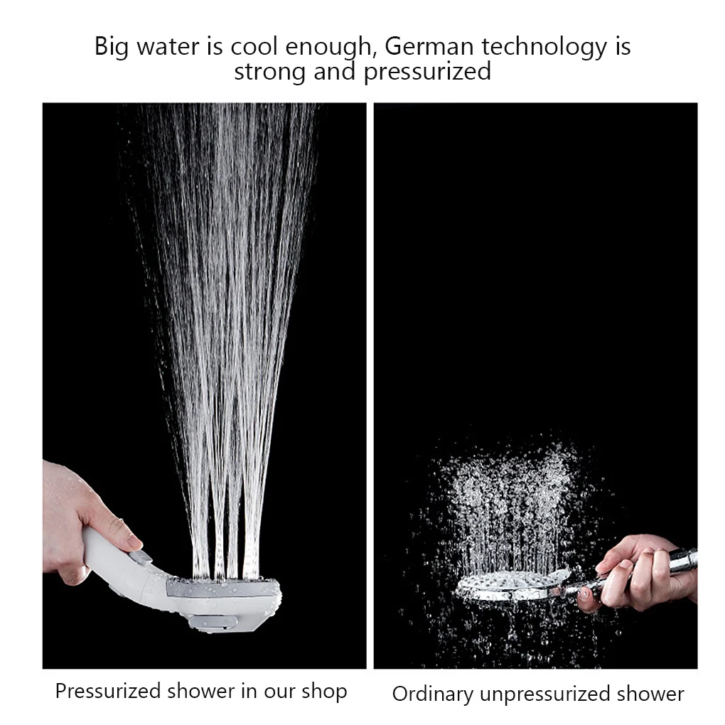 3 Gear Pressurized Shower Head Innovative Spray Gun Gear Sprayer Bathroom Accessories 
3 Gear Pressurized Shower Head Innovative Spray Gun Gear Sprayer Bathroom Accessories