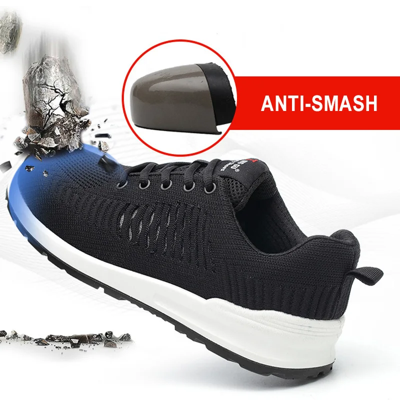 Men's safety shoes, steel-toed anti-smashing work safety boots to protect the toes from piercing work sports shoes
Men's safety shoes, steel-toed anti-smashing work safety boots to protect the toes from piercing work sports shoes