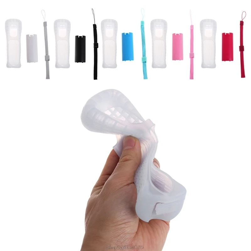 Protective Silicone Cover Case Battery Back Door Shell Hand Strap Kit Replacement for nintendo WII Remote Controller Ja15 21
Protective Silicone Cover Case Battery Back Door Shell Hand Strap Kit Replacement for nintendo WII Remote Controller Ja15 21