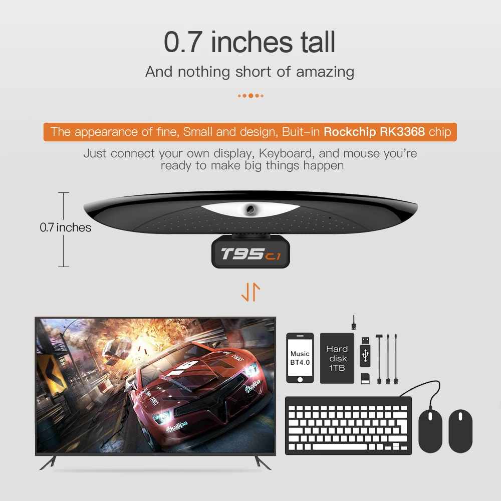 2020 Android 9.0 Smart TV Box T95C1 Support 800W pixel Camera 2.4&5G Dual Wifi 100M LAN 1080P output 4K HD Media Player Youtube
2020 Android 9.0 Smart TV Box T95C1 Support 800W pixel Camera 2.4&5G Dual Wifi 100M LAN 1080P output 4K HD Media Player Youtube