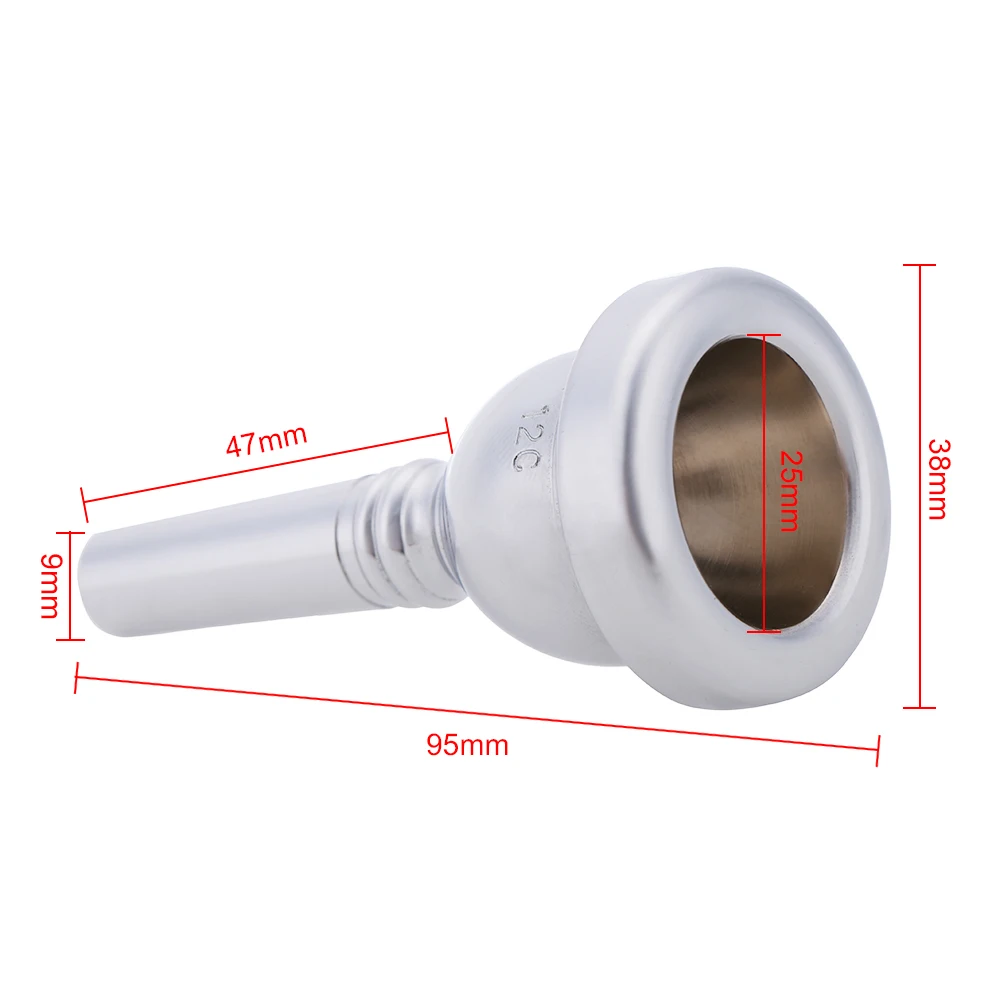 12C 6.5AL Nickel-Plated Copper Alto Trombone Mouthpiece Small Shank Stylish and Durable
12C 6.5AL Nickel-Plated Copper Alto Trombone Mouthpiece Small Shank Stylish and Durable