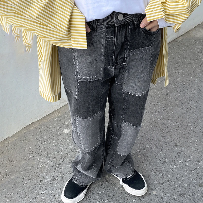 SHENGPALAE Contrast Color Patchwork Jeans Women's Spring 2021 New High Waist Straight Wide Leg Streetwear Denim Pants Female
SHENGPALAE Contrast Color Patchwork Jeans Women's Spring 2021 New High Waist Straight Wide Leg Streetwear Denim Pants Female