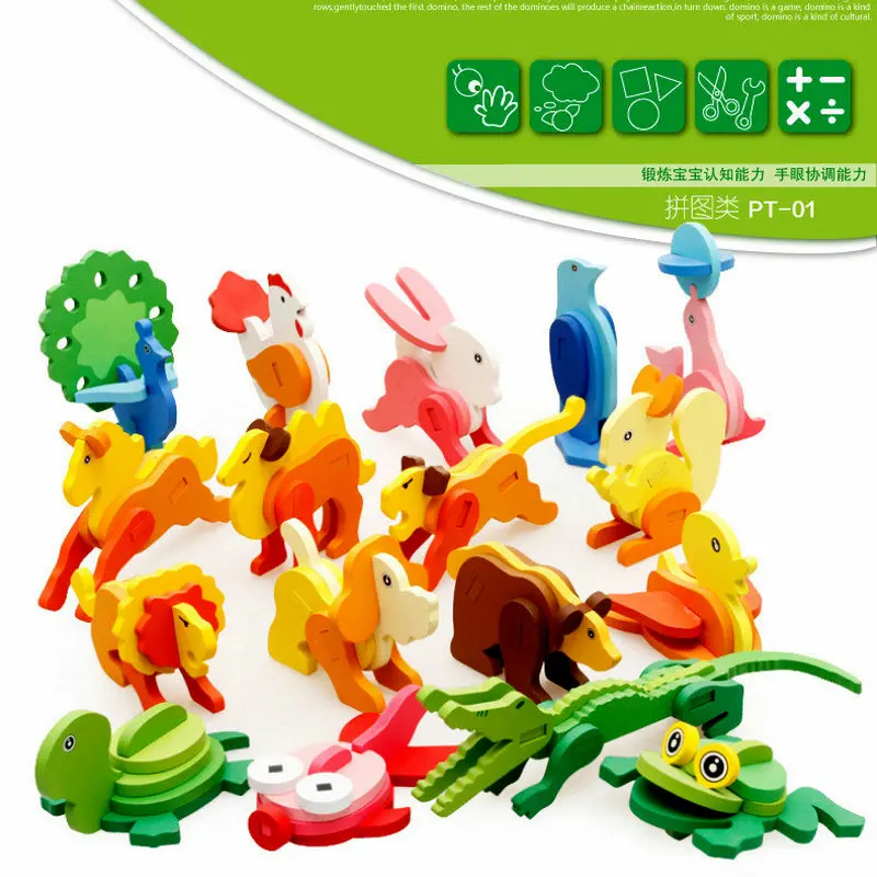 Wooden color 3D animals puzzle toys Children Jigsaw Puzzles Kids Wood educational puzzle Montessori Classic Models Building Toys
Wooden color 3D animals puzzle toys Children Jigsaw Puzzles Kids Wood educational puzzle Montessori Classic Models Building Toys