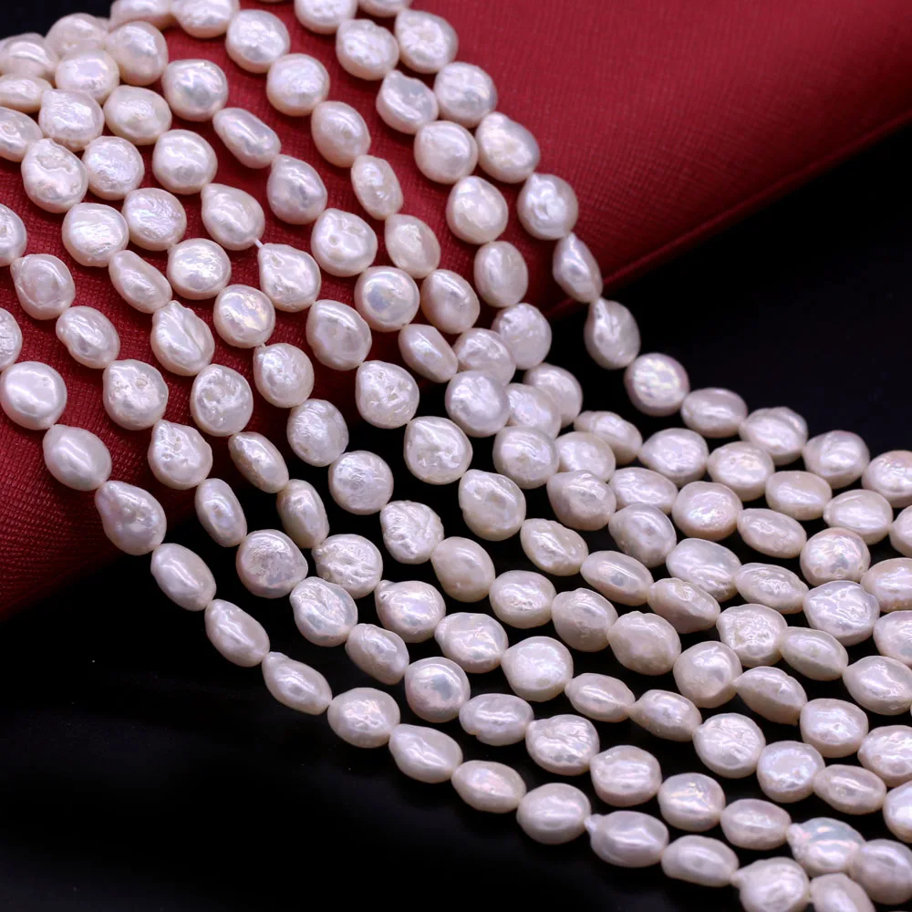 High Quality 8-9mm Natural Freshwater Small Button Pearl Beads Baroque Pearl Loose Beads For DIY Necklace Bracelet JewelryMaking
High Quality 8-9mm Natural Freshwater Small Button Pearl Beads Baroque Pearl Loose Beads For DIY Necklace Bracelet JewelryMaking