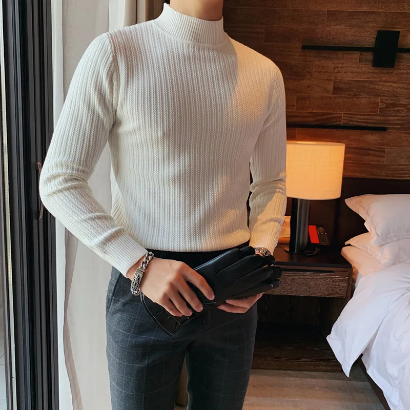 Autumn Winter New Slim Fit Long Sleeve Pullovers Sweater Men Clothing Solid Casual Pull Homme Streetwear Turtleneck 3XL
Autumn Winter New Slim Fit Long Sleeve Pullovers Sweater Men Clothing Solid Casual Pull Homme Streetwear Turtleneck 3XL