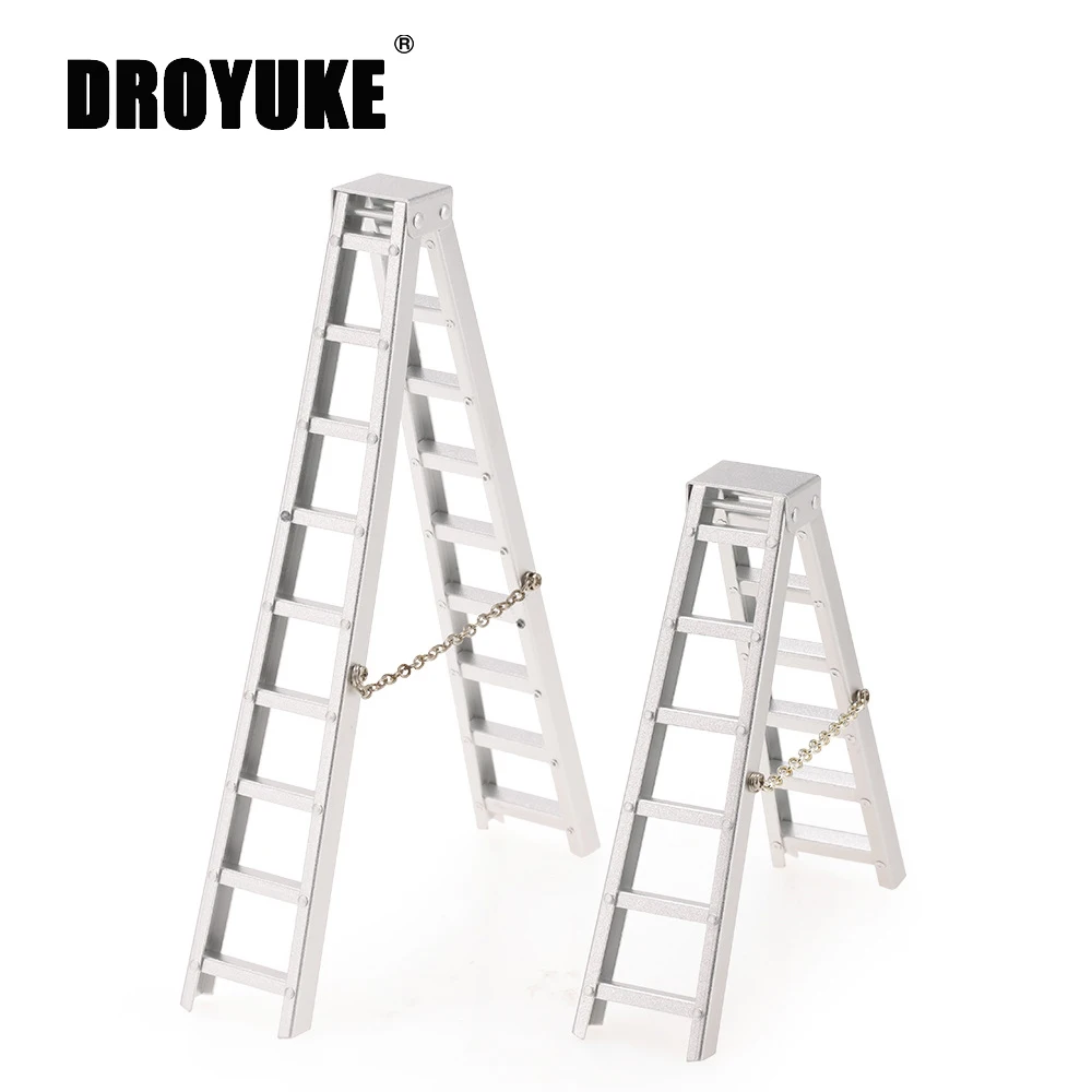 Droyuke 100MM 150MM Aluminum Mini Ladder for 1:10 RC Rock Crawler Axial SCX10 90046 D90 D110 TAMIYA CC01 Traxxas TRX-4
Droyuke 100MM 150MM Aluminum Mini Ladder for 1:10 RC Rock Crawler Axial SCX10 90046 D90 D110 TAMIYA CC01 Traxxas TRX-4