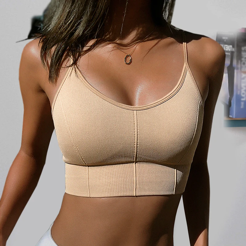 Women Crop Tops Seamless Underwear Female Tank Camis Sexy Lingerie Intimates Removable Padded Camisole Femme Sports
Women Crop Tops Seamless Underwear Female Tank Camis Sexy Lingerie Intimates Removable Padded Camisole Femme Sports